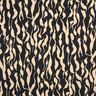 Tessuto di viscosa Motivo zebrato astratto – nero/beige chiaro,  thumbnail number 1