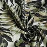 misto lino viscosa Stampa digitale Monstera – grigio nebbia/cachi chiaro,  thumbnail number 3