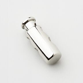 fermacorda metallo [passagio: 3 mm] – argento effetto metallizzato, 