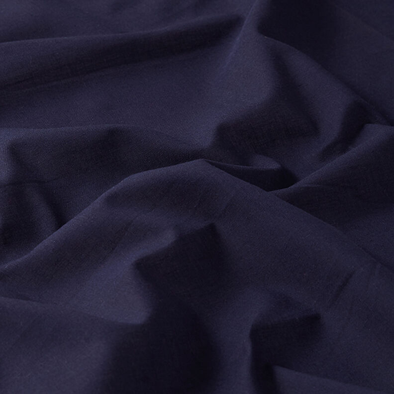 batista di cotone tinta unita – blu marino,  image number 2