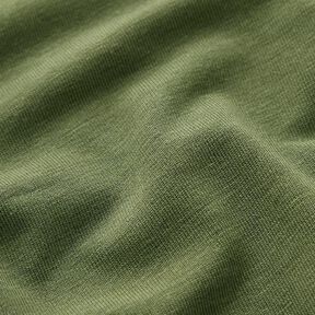 bambù jersey di viscosa tinta unita – verde oliva, 