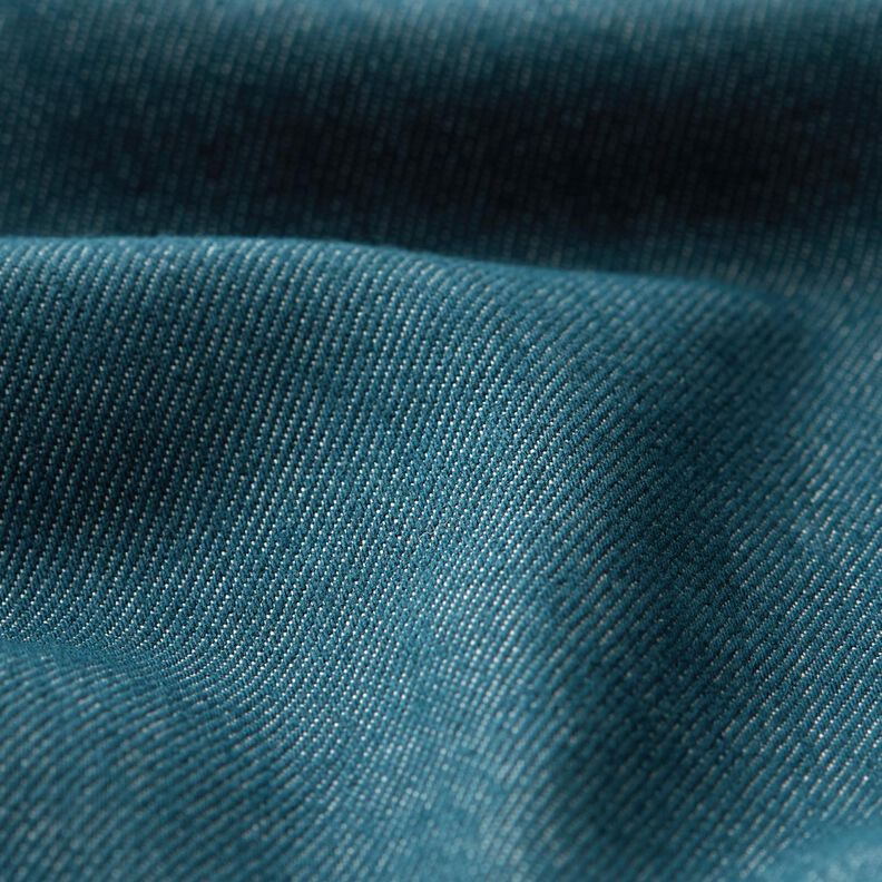 Denim stretch in misto cotone medio – blu oceano,  image number 2