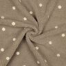 tessuto peluche Fiorellini ricamati | Poppy Fabrics – talpa scuro,  thumbnail number 3