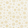 tessuto in cotone popeline Cristalli di neve – bianco lana/oro,  thumbnail number 1