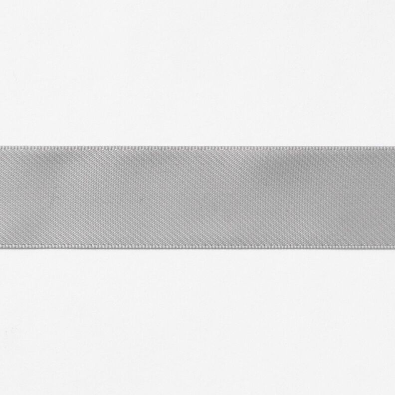 Nastro in satin [25 mm] – grigio chiaro,  image number 1