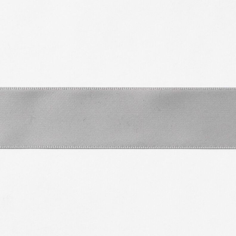 Nastro in satin [25 mm] – grigio chiaro,  image number 1