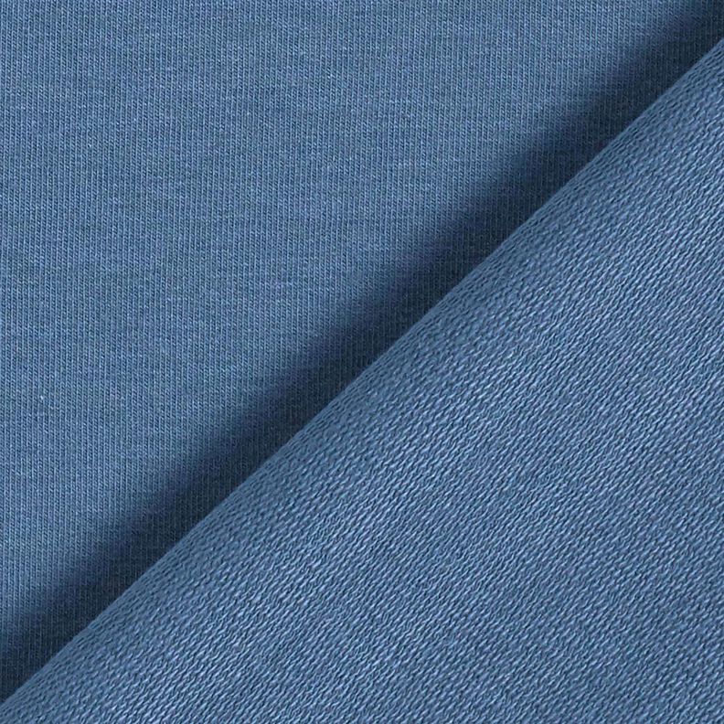 French terry leggero tinta unita – colore blu jeans, image number 3