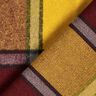 tessuto per cappotti Quadro ruvido – rosso Bordeaux/giallo curry,  thumbnail number 4