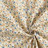 tessuto in cotone cretonne fiori sparsi – beige chiaro/marrone chiaro,  thumbnail number 3