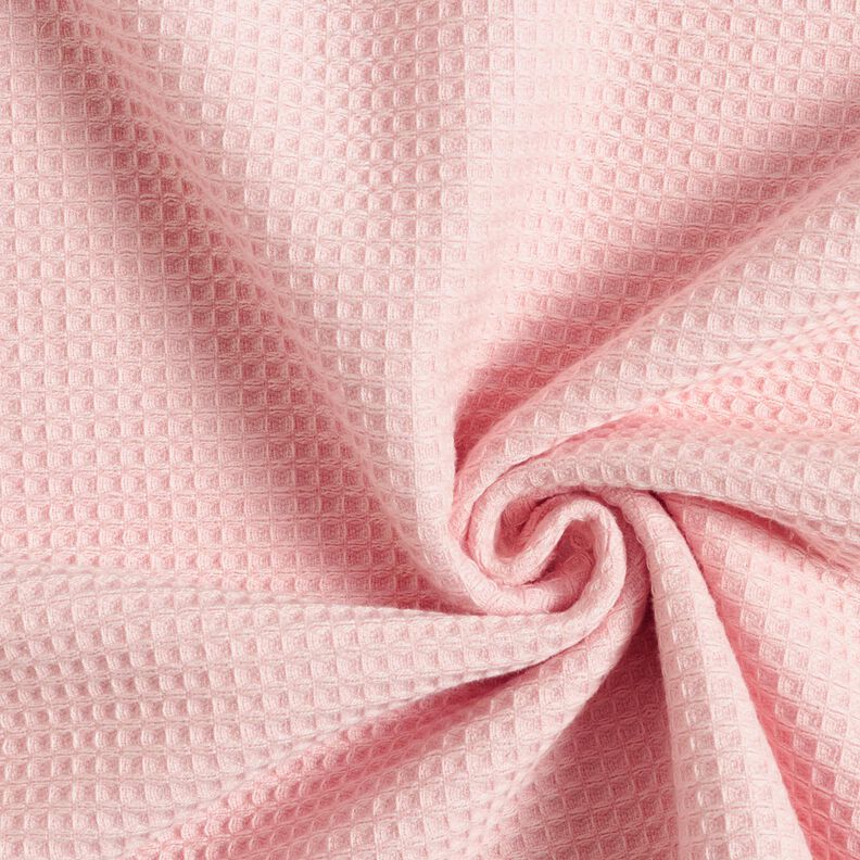 tessuto in spugna/piqué nido d’ape tinta unita – rosé,  image number 1