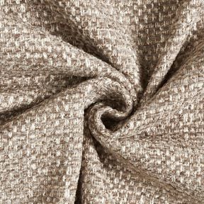 tessuto da tappezzeria Aspetto bouclé colorato – talpa scuro/beige chiaro, 