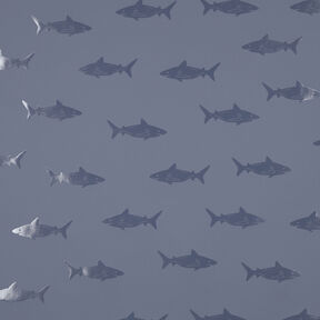 tessuto per impermeabili Squalo | by Poppy – grigio blu, 