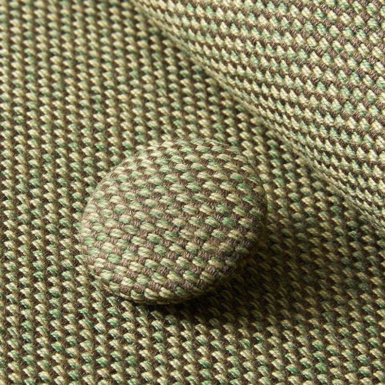 bottone rivestito - tessuto arredo da esterni Agora Bruma - verde oliva chiaro,  image number 2