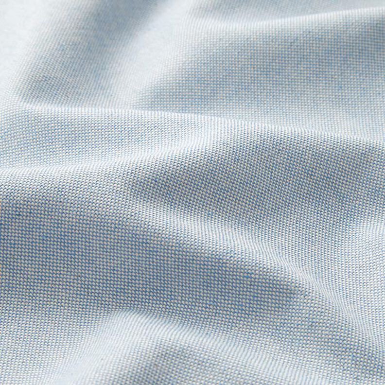 tessuto arredo, mezzo panama chambray, riciclato – azzurro/naturale,  image number 2