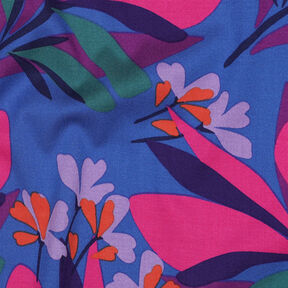 tessuto in viscosa stretch Spring Garden | Nerida Hansen – blu reale/lillà rosso, 