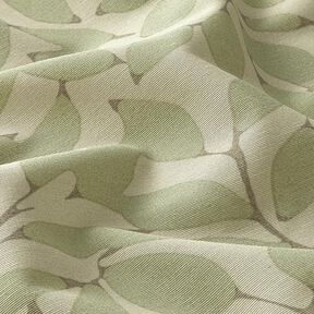tessuto arredo tessuto canvas foglie sfumate – naturale/canna palustre, 