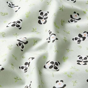tessuto in cotone cretonne panda coccolone – verde, 