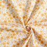 tessuto arredo satin di cotone Mare di fiori – senape/bianco,  thumbnail number 3