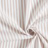 Tessuto di cotone a righe bicolori – bianco lana/albicocca,  thumbnail number 3