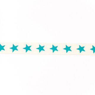 Nastro tessuto cotone stelle – petrolio, 