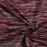 Tessuto in maglia fine mélange – rosso merlot,  thumbnail number 3