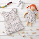 popeline di cotone Prato fiorito e cuori – bianco,  thumbnail number 5