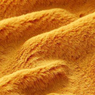 tessuto da tappezzeria ecopelliccia – giallo curry | Resto 100cm, 