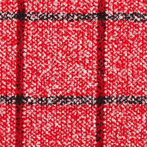 Cappotto bouclé a quadri – rosso, 