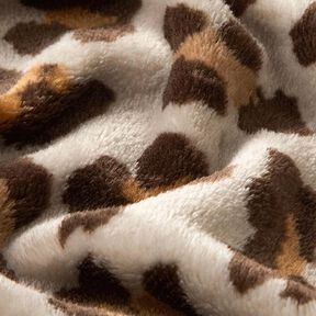Morbido pile Grande leopardo – naturale/marrone nerastro, 