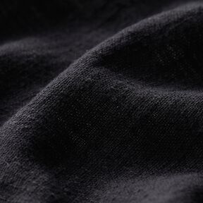 Tessuto di cotone con aspetto lino – nero, 