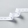 Elastico con asole [3 m | 20 mm] – bianco,  thumbnail number 2