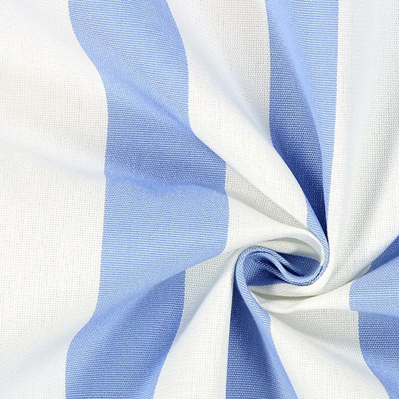 Tessuto per tende da sole righe Toldo – bianco/azzurro,  image number 2