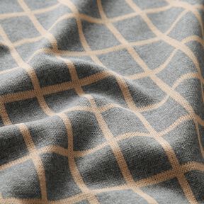 Jersey Romanit a quadri – grigio/beige, 