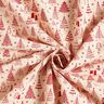 tessuto in cotone cretonne Graziosi abeti – naturale/rosso carminio,  thumbnail number 3