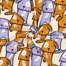 jersey di cotone Cani con le orecchie cadenti | Poppy Fabrics – bianco lana,  thumbnail number 3