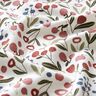 jersey di cotone prato fiorito con piccole mele – bianco lana,  thumbnail number 2