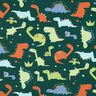 felpa estiva dinosauri | Poppy Fabrics – abete blu/verde chiaro,  thumbnail number 1