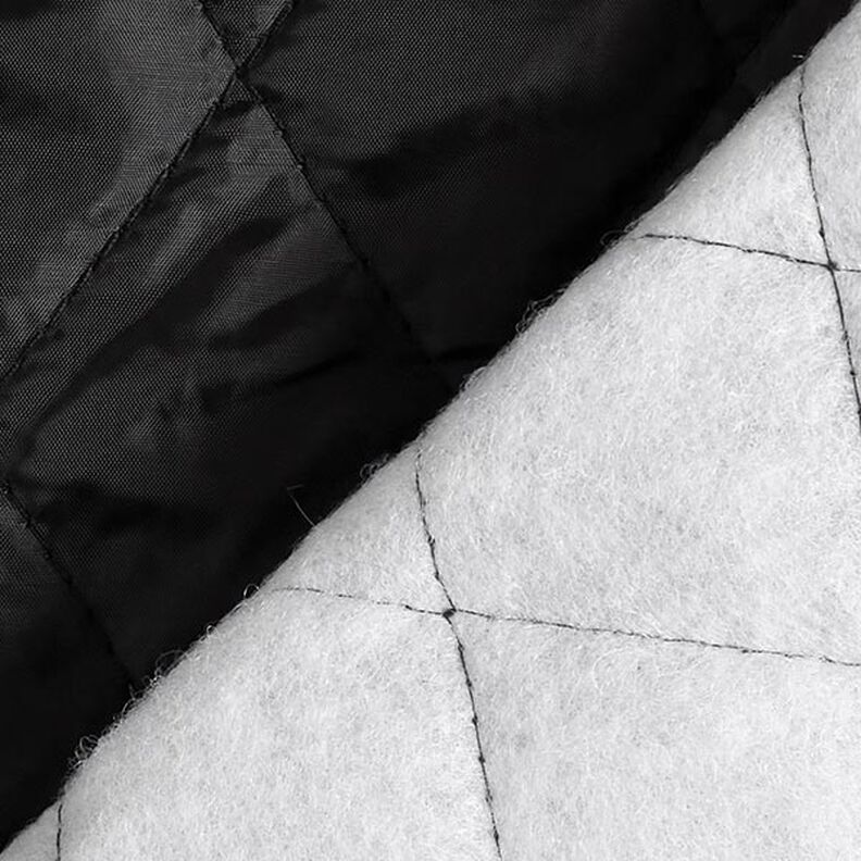 Fodera trapuntata a rombi – nero,  image number 5