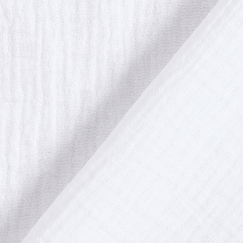 mussolina / tessuto doppio increspato – bianco,  image number 4