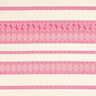fine tessuto in cotone, motivo a losanghe – bianco lana/pink,  thumbnail number 1