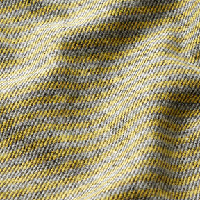 Tessuto a strisce per pantaloni – giallo/grigio | Resto 60cm, 
