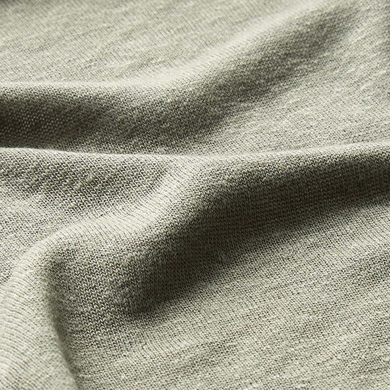 misto lino viscosa tessuto in maglia fine – canna palustre,  image number 2