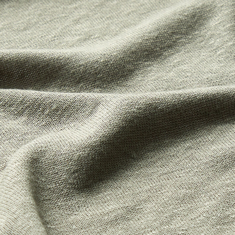 misto lino viscosa tessuto in maglia fine – canna palustre, image number 2