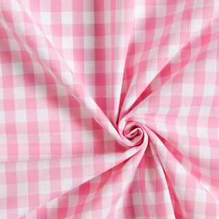tessuto in cotone Vichy - 1 cm – rosa, 