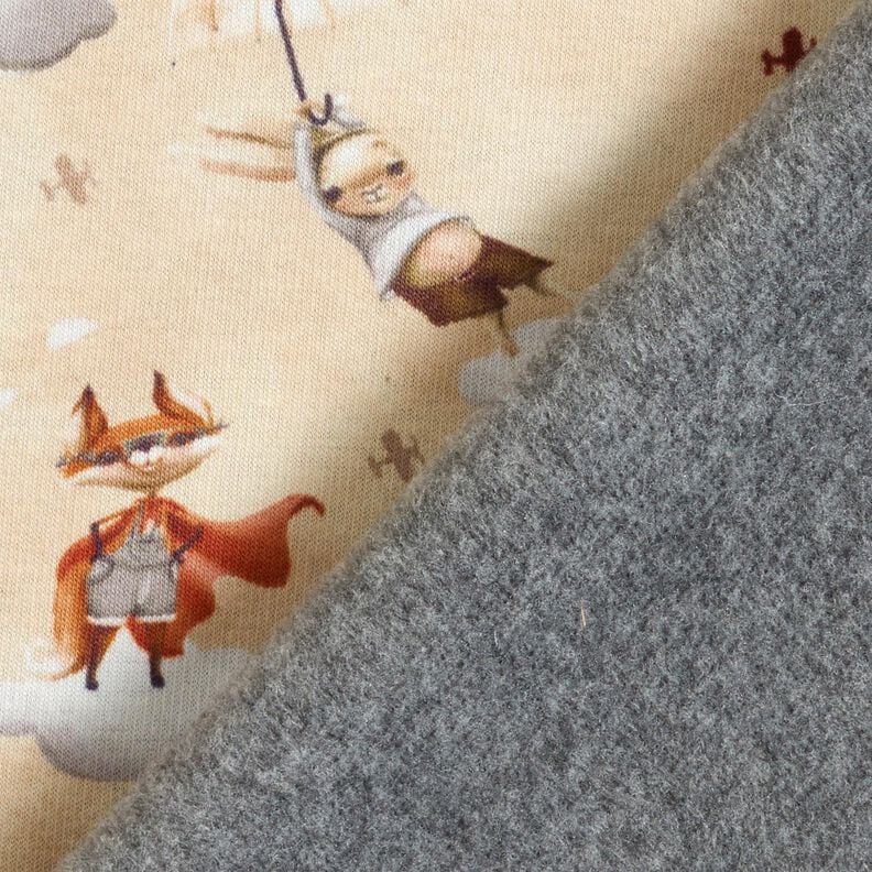 pile da montagna Animali volanti stampa digitale – beige chiaro,  image number 4