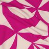 Tessuto elasticizzato per camicette con motivi geometrici | Poppy Fabrics – porpora/anacardo,  thumbnail number 2