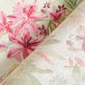 tessuto arredo tessuti canvas Boccioli ad acquerelli – beige chiaro/lampone,  thumbnail number 4