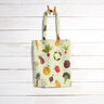 tessuto arredo mezzo panama Tipi di verdure – beige chiaro/rosso borgogna,  thumbnail number 9