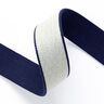 nastro gros-grain [ 3,5 cm ] – blu marino/grigio,  thumbnail number 2