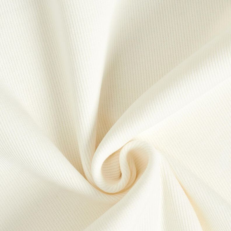 2x2 tessuto per polsini tinta unita – bianco lana,  image number 1